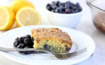 Paleo Lemon Blueberry Cake