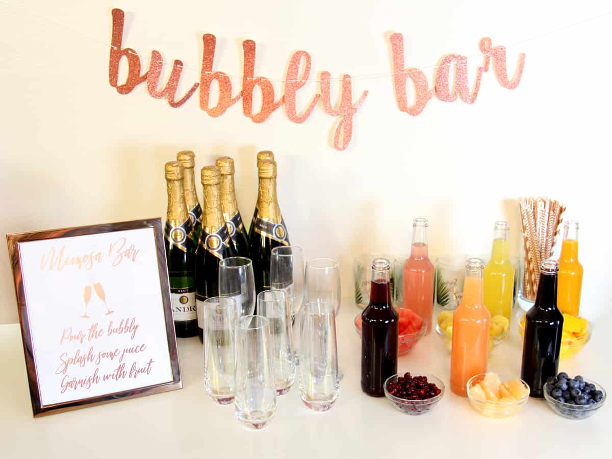 How to Host a DIY Mimosa Bar - Regain Your Sparkle