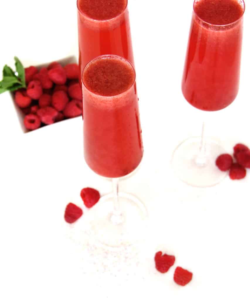 Raspberry-Prosecco-Cocktail-Top-View