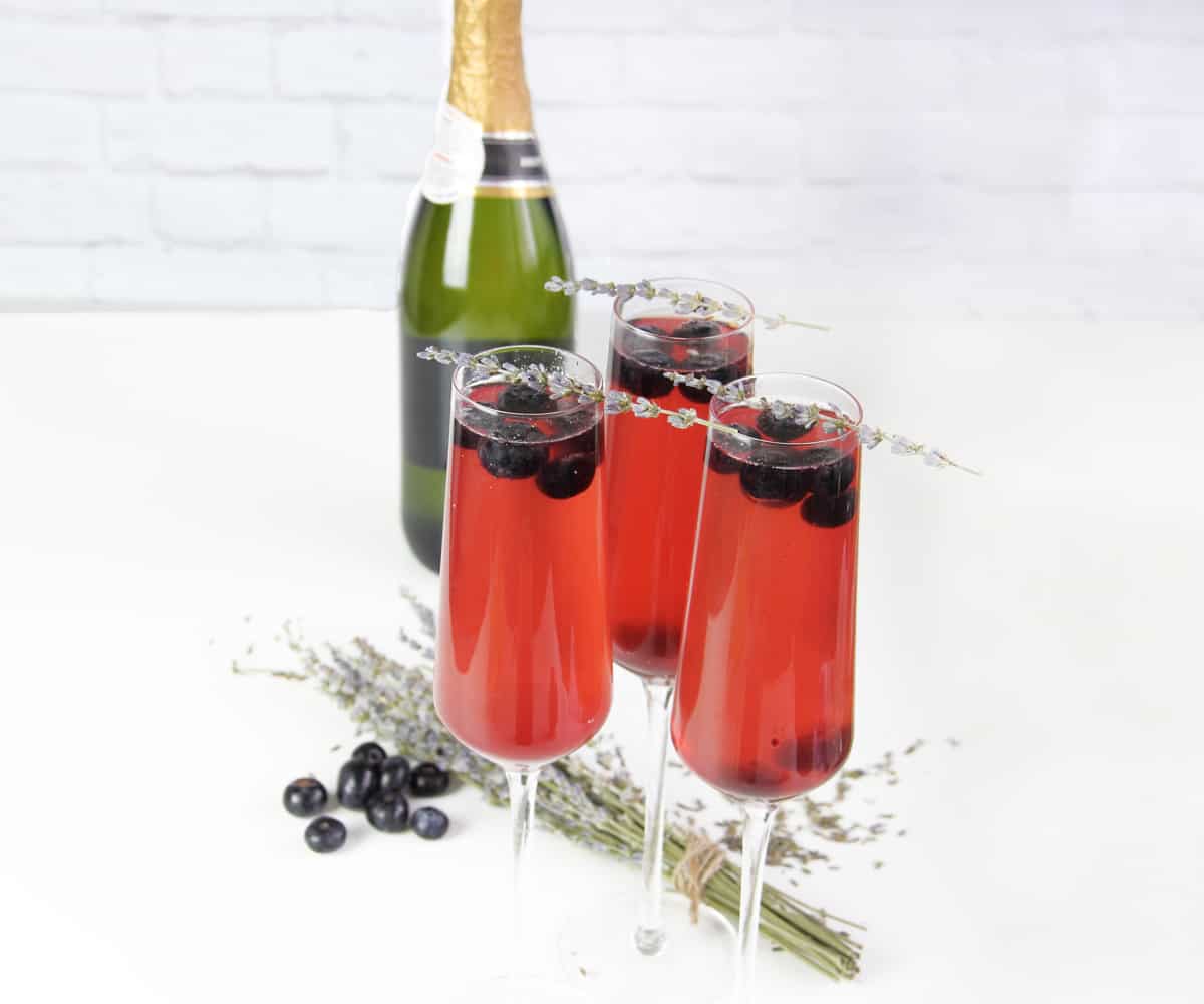 Blueberry Lavender Mimosas - Regain Your Sparkle