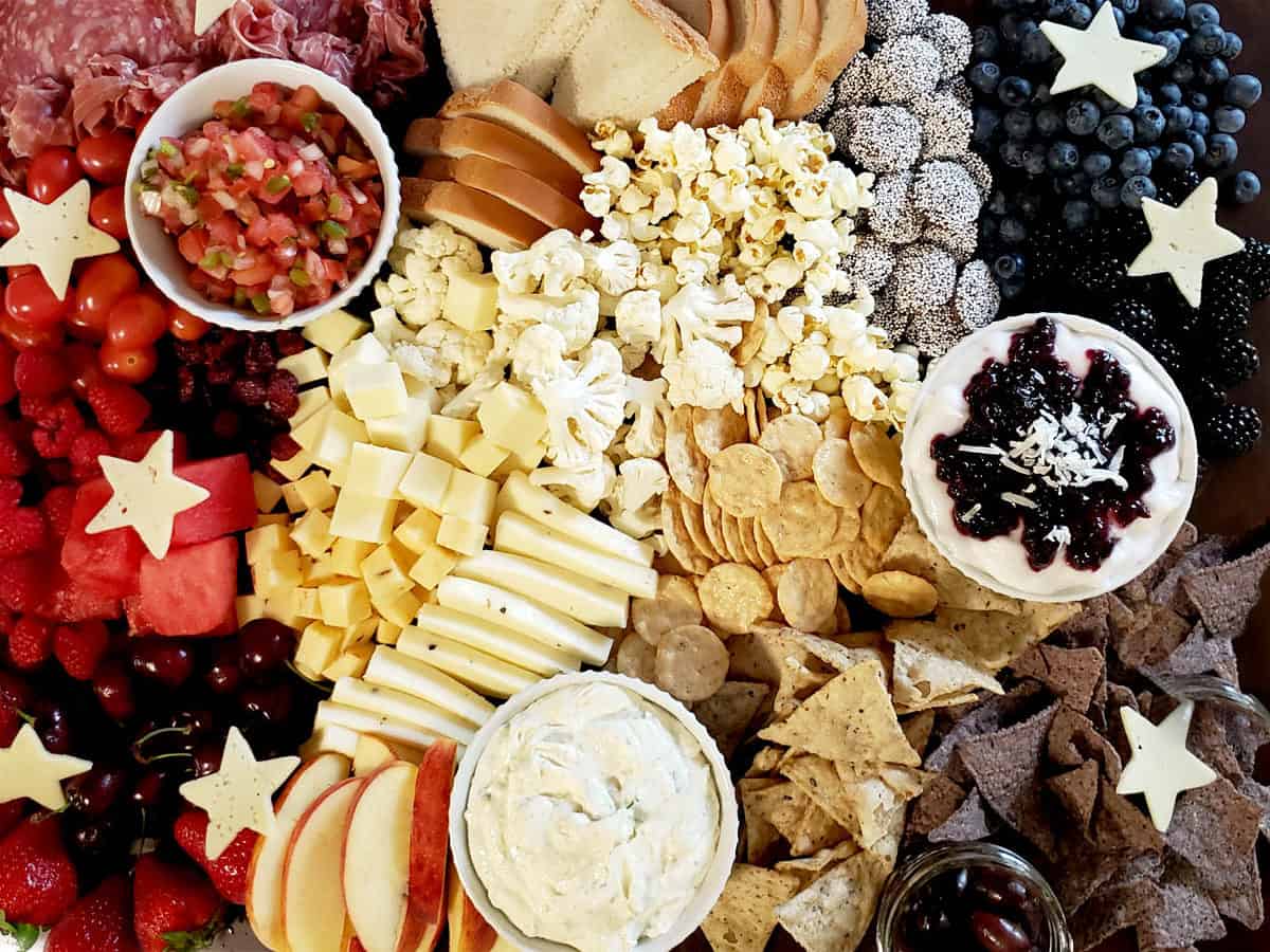 Fourth of July Charcuterie Board from Regain Your Sparkle
