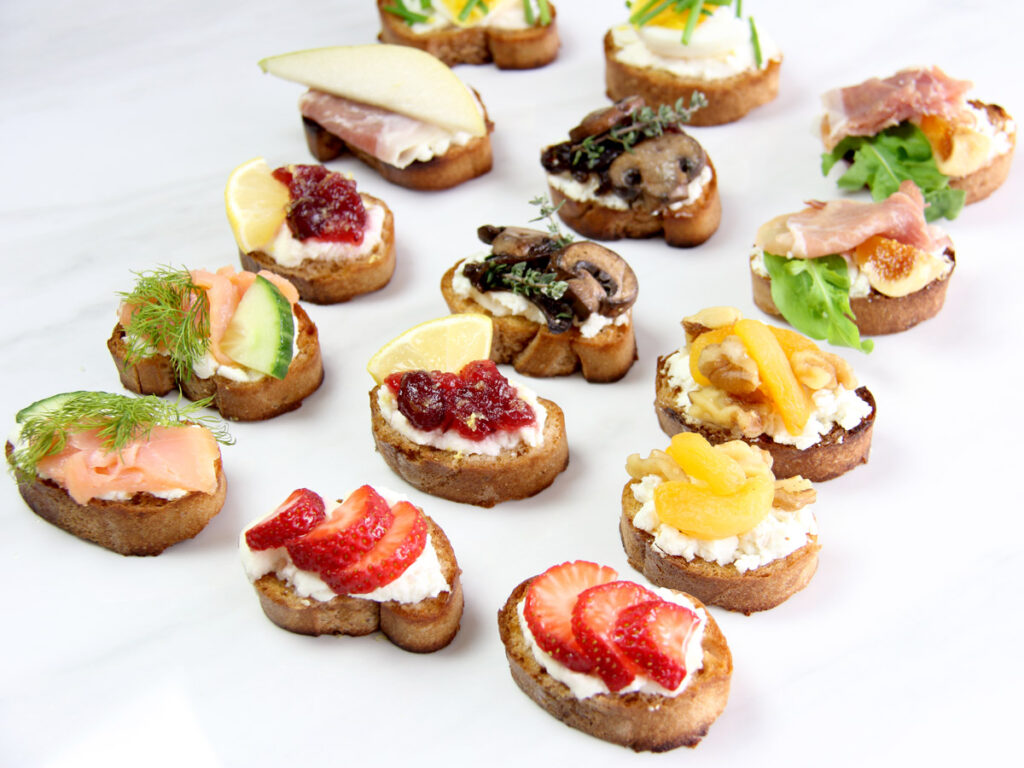 Gluten free canapes