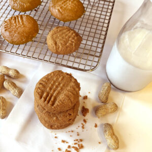 2 Ingredient Peanut Butter Cookies