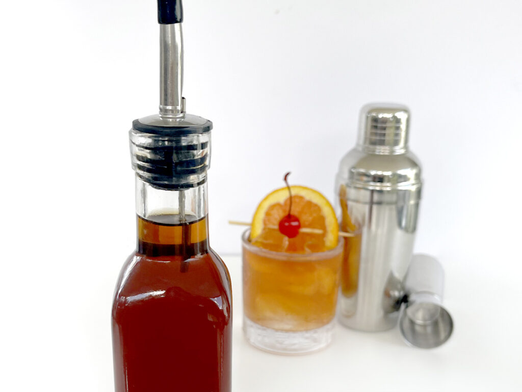 Demerara Syrup in Glass Bottle