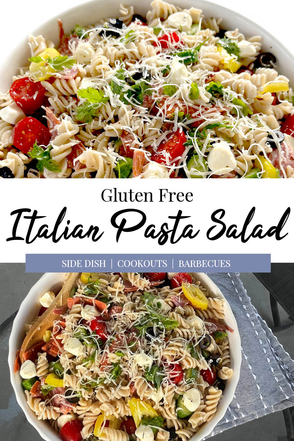 Gluten Free Italian Pasta Salad - Regain Your Sparkle
