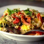 Spaghetti Squash Bake (Pizza Casserole) without sauce