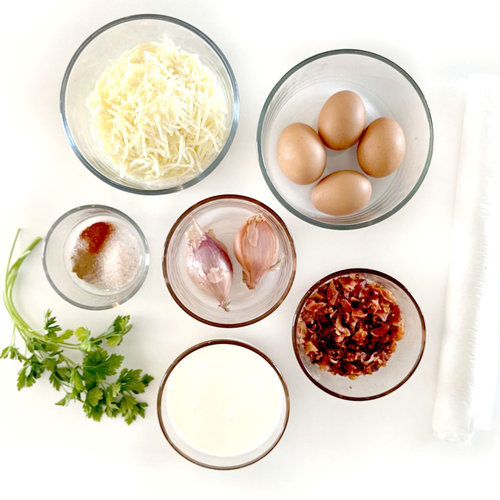 Gluten Free Quiche Lorraine Ingredients