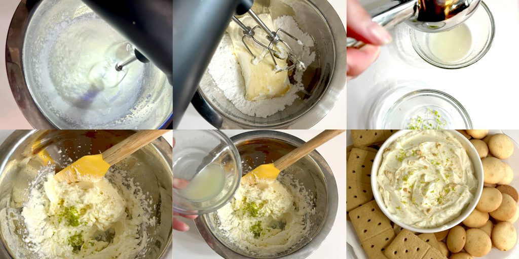 Key Lime Pie Dip - Process Steps
